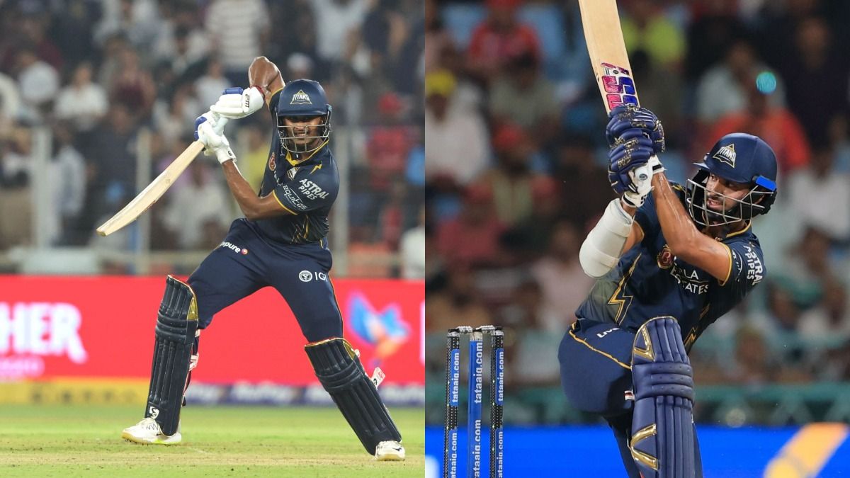 GT's Sai Sudharsan (L) and Washington Sundar in this frame. (X)