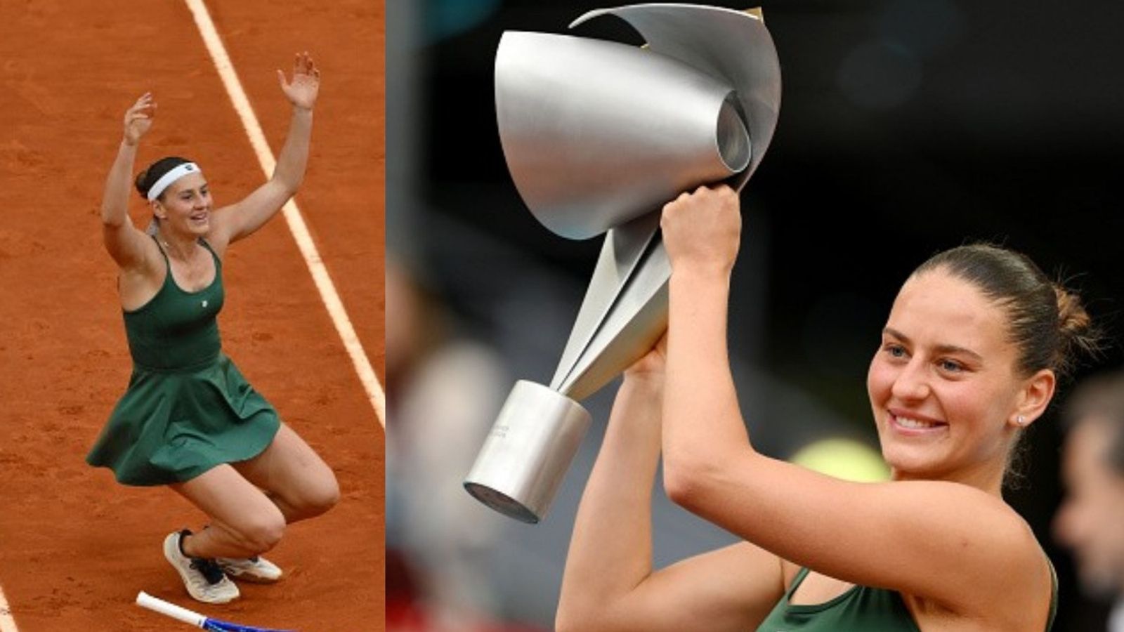 Watch: Ukrainian star Marta Kostyuk claims first WTA 1000 title with spectacular backflip celebration Marta Kostyuk in the frame (Images via Getty)