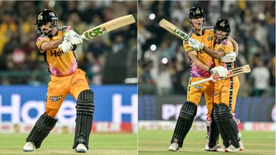Babar Azam falls for golden duck but ex-PBKS all-rounder's unbeaten fifty & 4-fer leads Peshawar Zalmi to PSL title after 9 years Babar Azam, Aaron Hardie