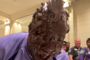 WATCH: Andre Russell's birthday turns messy as KKR celebrate win over SRH SportsTak