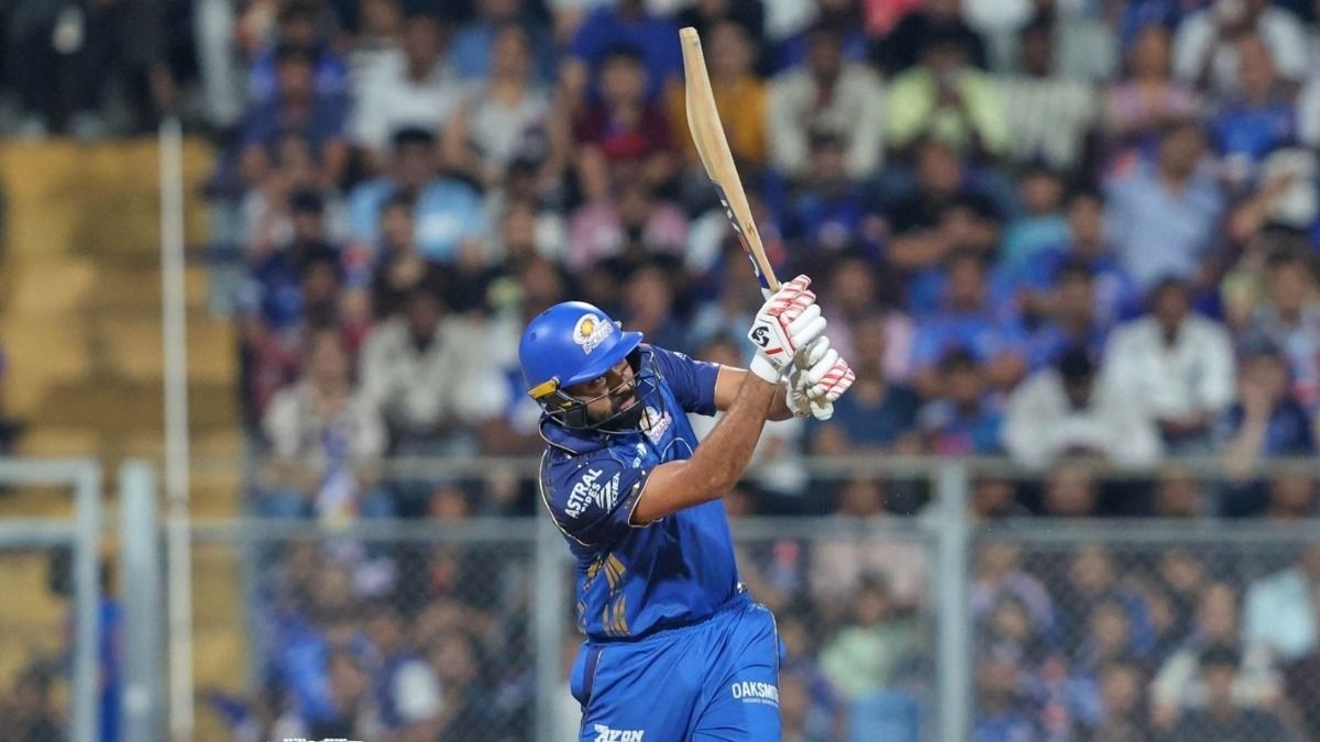 Former MI captain Rohit Sharma in frame. (Screenshot)