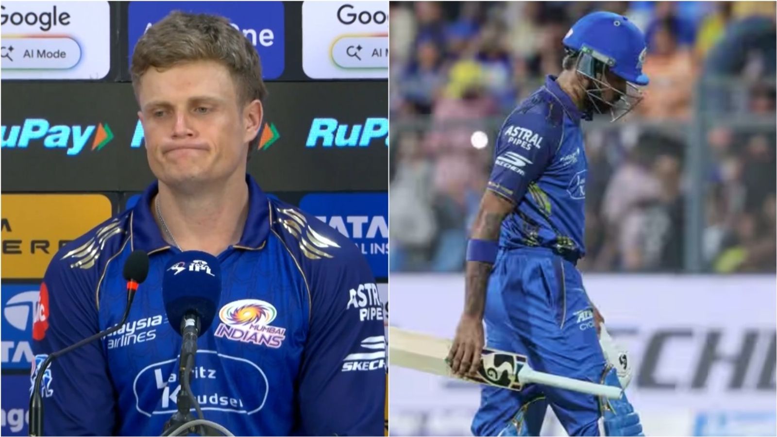 'I don't know when he's expected to be back': Rickelton says he found out Hardik Pandya wasn't playing hours before LSG match Mumbai Indians opener Ryan Rickelton during the post-match press conference; MI skipper Hardik Pandya.