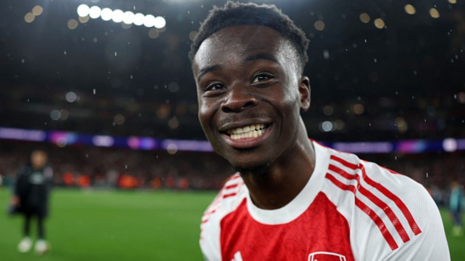 Bayern or PSG? Arsenal star reveals team he wants to face in Champions League final Bukayo Saka in the frame (Image via Getty)