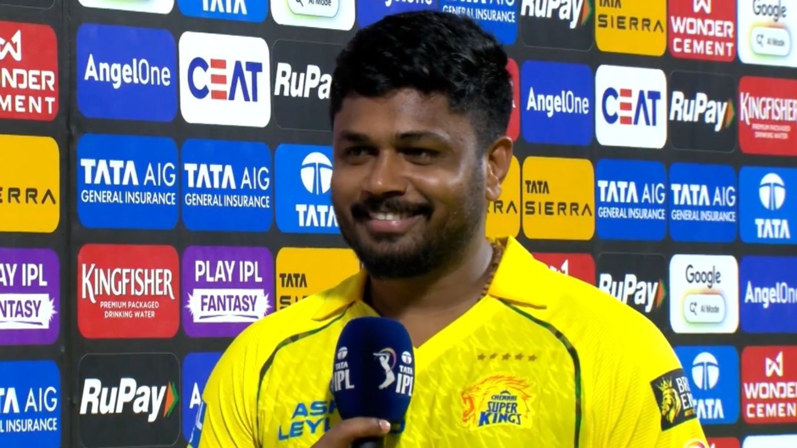 'I had to be a bit too selfish to...': Sanju Samson opens up on missing out on a 100 & what he couldn't tell Kartik Sharma 'Player of the match' CSK opener Sanju Samson speaks during the post-match presentation.