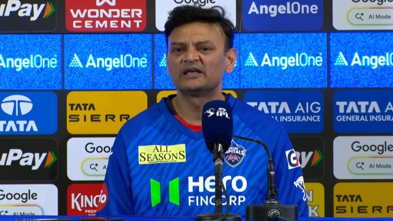 'Game was lost in first 10 overs': DC head coach blames batting unit & unpredictable pitch for 4th loss at home Delhi Capitals head coach Hemang Badani speaks during post-match press conference on May 5 at Arun Jaitley Stadium.