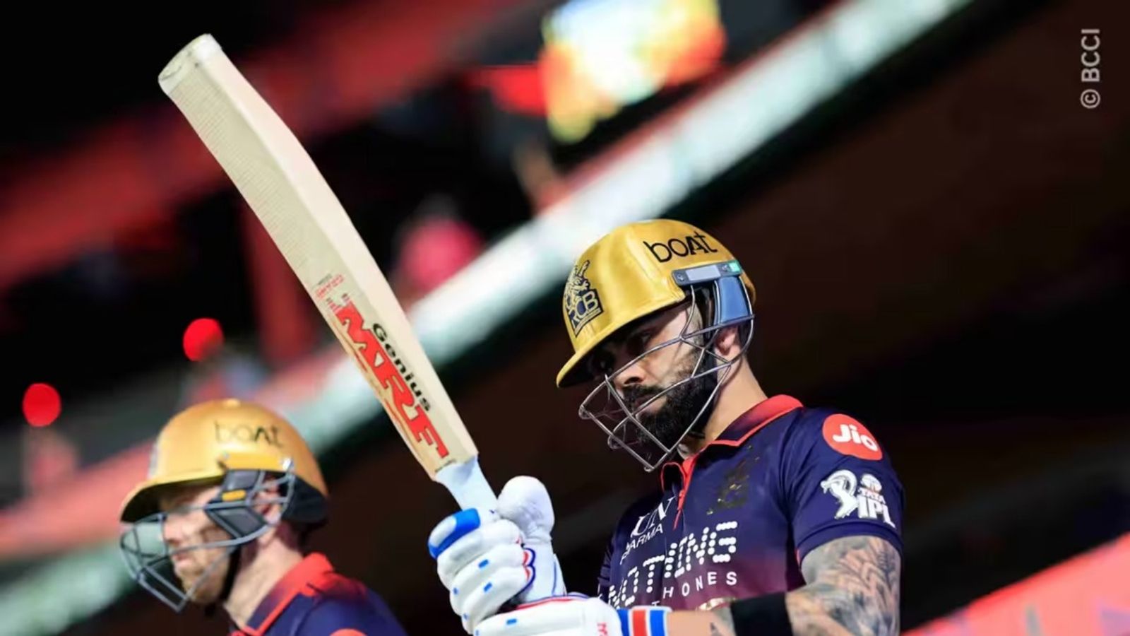 Why Bengaluru's Chinnaswamy Stadium was removed as IPL 2026 final host last minute? BCCI gives clarification RCB openers Virat Kohli and Phil Salt walk out to bat in the IPL 2026 clash against CSK on April 5. (Photo Credit: BCCI)