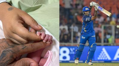 'With giggles, bows And dreams to unfurl': Suryakumar Yadav, Devisha Shetty welcome baby girl Suryakumar Yadav in this frame (X)