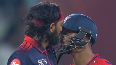 Krunal Pandya reacts after heated on-field exchange with Nicholas Pooran in LSG vs RCB clash Krunal Pandya reacts after heated on-field exchange with Nicholas Pooran in LSG vs RCB clash
