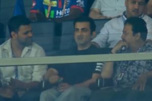 Gautam Gambhir attends DC vs KKR IPL 2026 clash, spotted having intense chat with India selector SportsTak