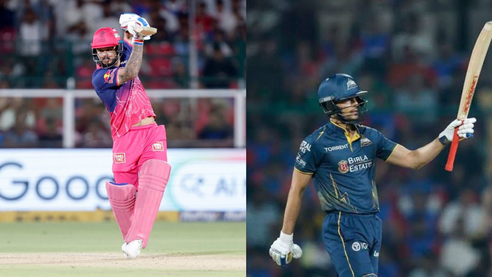 RR vs GT Playing XI, Head-to-Head Record, Pitch Report & Weather Report Riyan Parag and Shubman Gill in this frame. (BCCI/IPL)