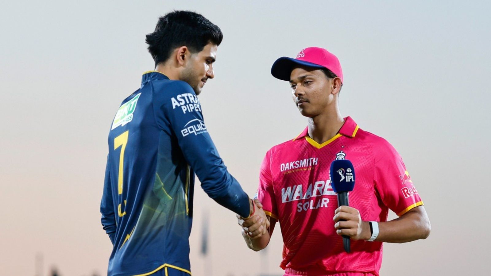 REVEALED: Why Yashasvi Jaiswal is captaining RR in today's IPL 2026 game vs GT? Shubman Gill and Yashasvi Jaiswal in this frame. (X)