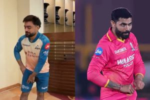 WATCH: Rashid Khan takes cheeky dig at Ravindra Jadeja's 'pocket' celebration after GT's win over RR SportsTak