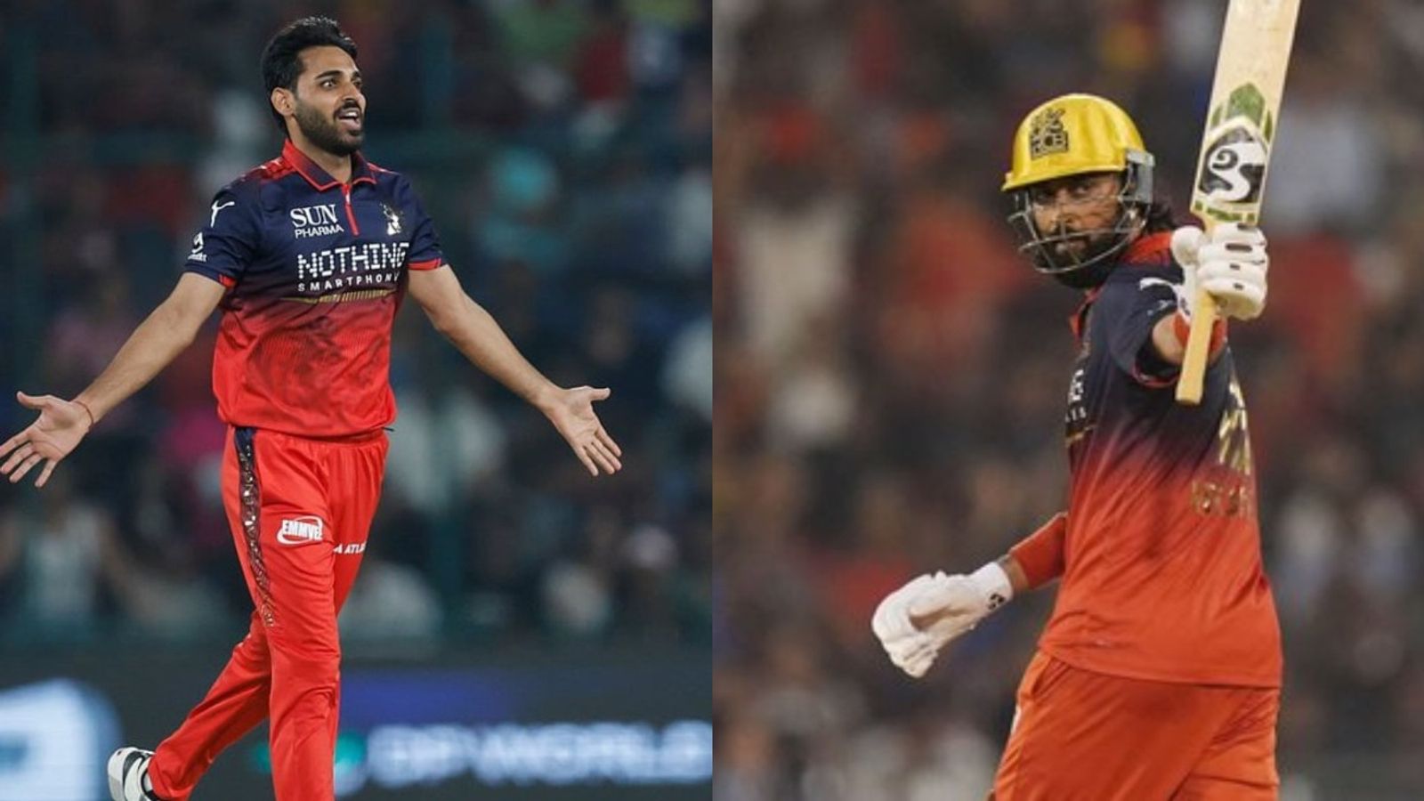IPL 2026: RCB end MI's campaign with 2-wicket win in last-ball thriller after Krunal-Bhuvneshwar's heroics RCB's Bhuvneshwar Kumar (L) and Krunal Pandya in frame. (X)