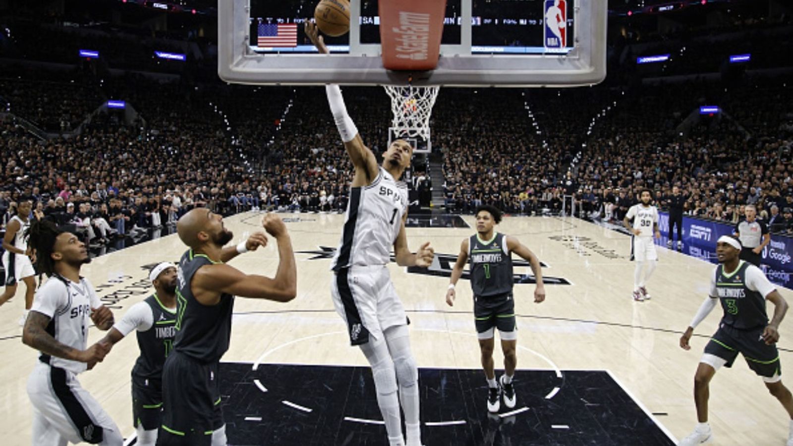Spurs vs Timberwolves NBA Playoffs Game 4 schedule: Date, time, live stream, and more Spurs vs Timberwolves in the frame (Image via Getty)
