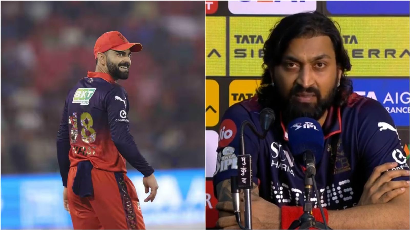 'When he fails for 2 games, I get more excited because...': Krunal Pandya on Virat Kohli's 2 consecutive ducks RCB's Virat Kohli fielding during IPL 2026 match against MI on May 10, Krunal Pandya speaks during post-match press conference.