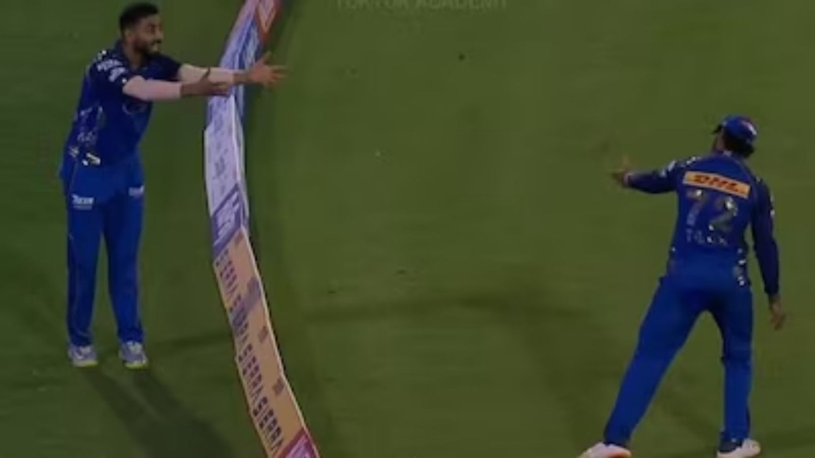 'You don't want 2 people to have an argument on the boundary rope': Ex-India spinner slams Naman Dhir-Tilak Varma for heated altercation after missed relay catch MI's Naman Dhir during an animated chat with Tilak Varma on the boundary rope in IPL 2026 match against RCB on May 10.