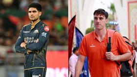 Shubman Gill and Pat Cummins in this frame. (X) Shubman Gill and Pat Cummins in this frame. (X)