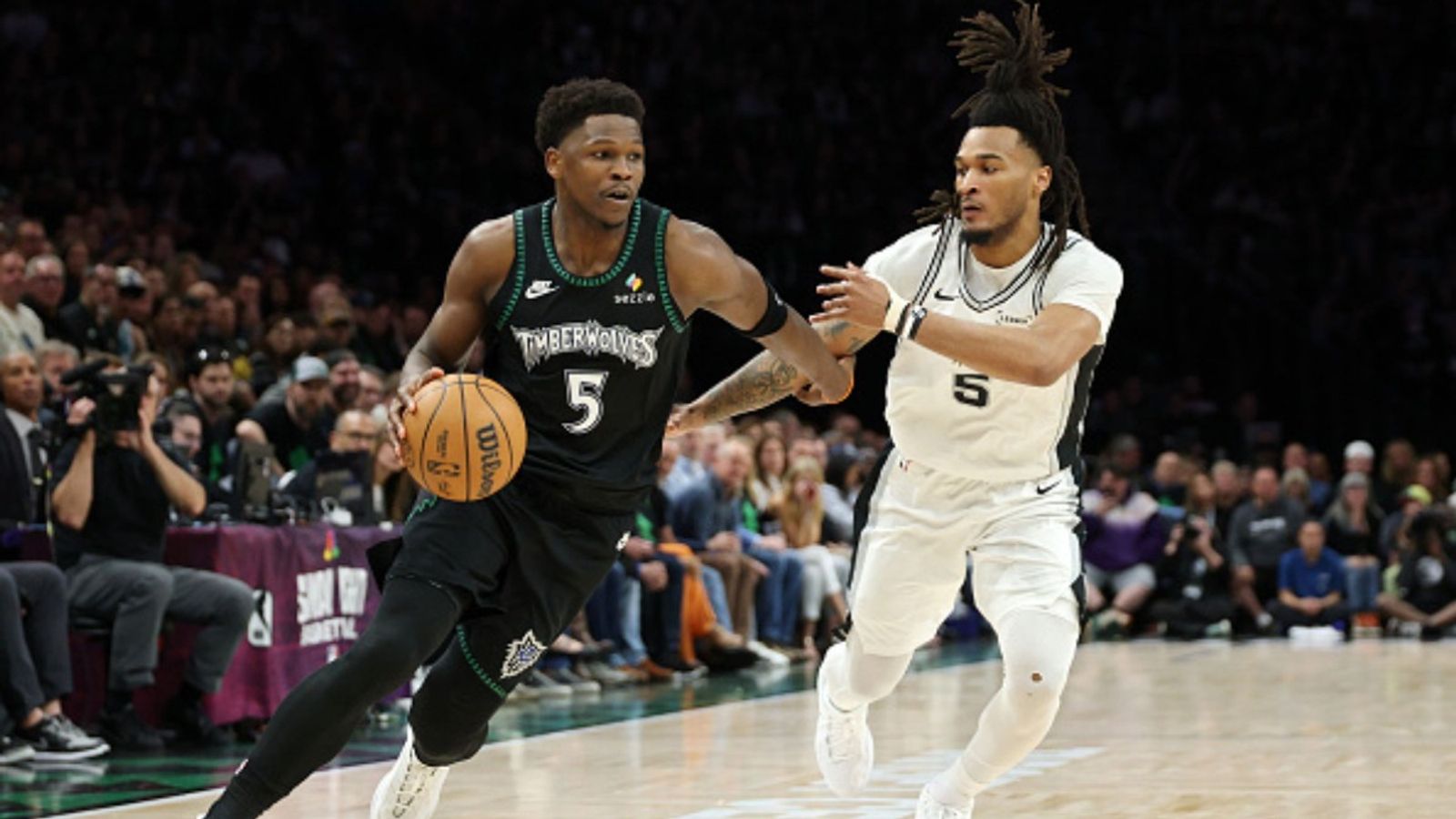 Spurs vs Timberwolves NBA Playoffs Game 5 schedule: Date, time, live stream, and more Spurs vs Timberwolves in the frame (Image via Getty)