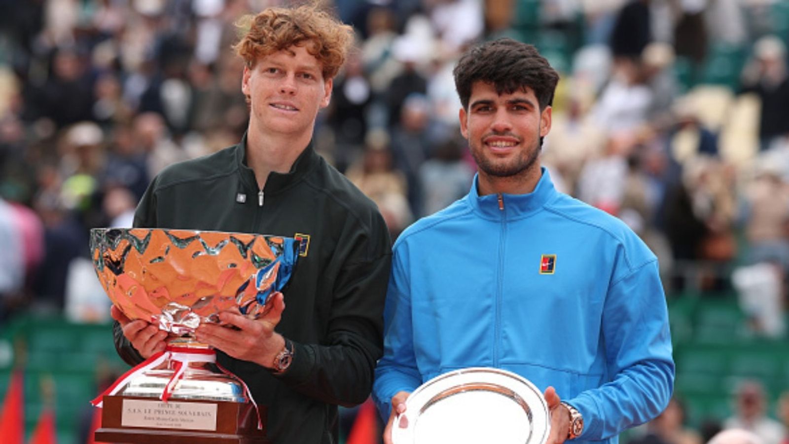 Carlos Alcaraz's surprising take on his rivalry with Jannik Sinner goes viral Jannik Sinner, Carlos Alcaraz in the frame (Image via Getty)