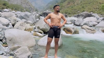 Amid weight gain claims, PBKS' Prabhsimran Singh silences critics with 'shush' post Prabhsimran Singh in this frame. (screengrab)