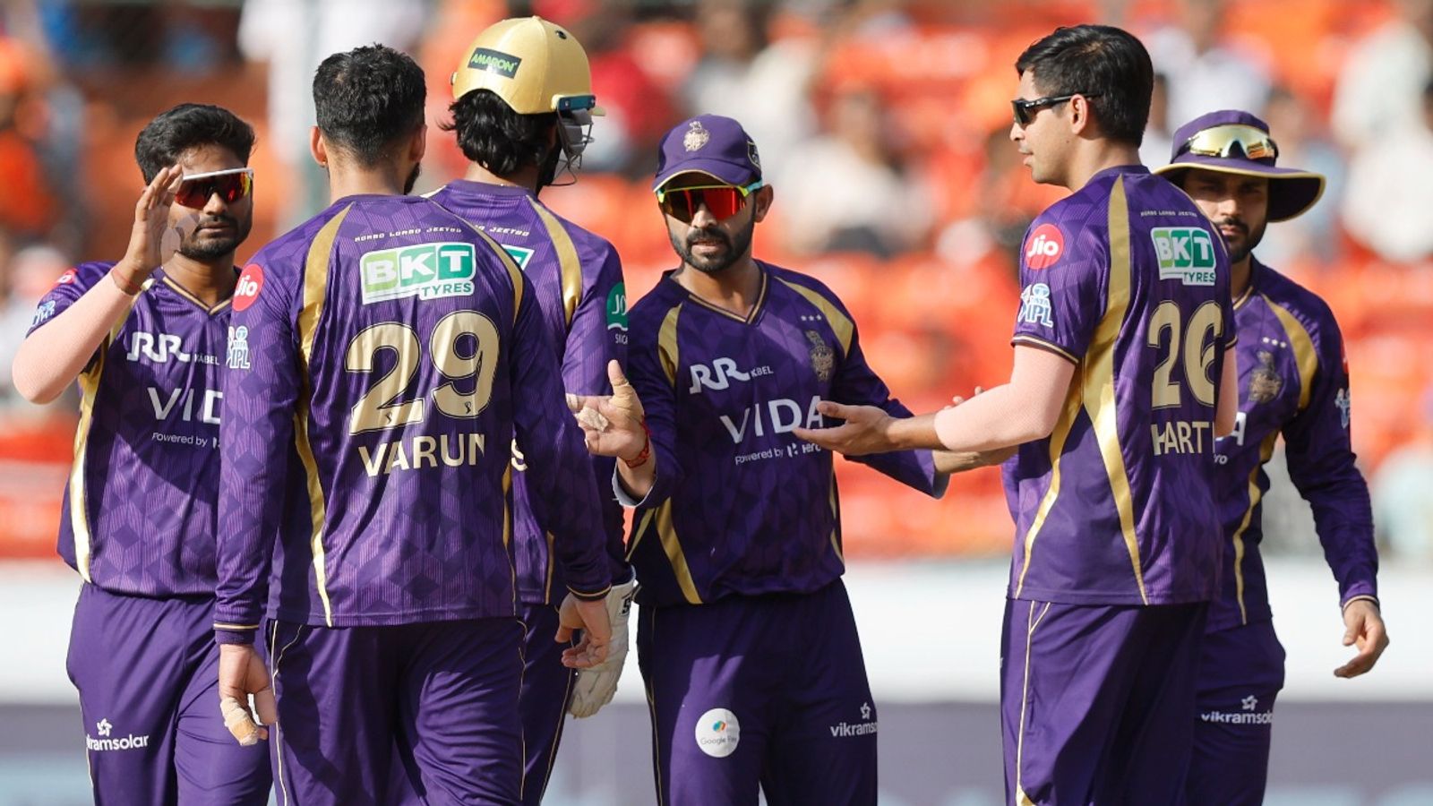 'His absence will be a big plus for RCB': Mohammad Kaif on KKR star ahead of Raipur showdown Kolkata Knight Riders' players celebrate with each other. (X)
