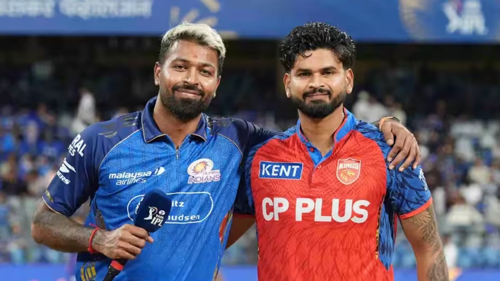 PBKS vs MI Head-to-Head Record, Probable XIs, Pitch Report & Weather Forecast Hardik Pandya and Shreyas Iyer in this frame. (BCCI/IPL)