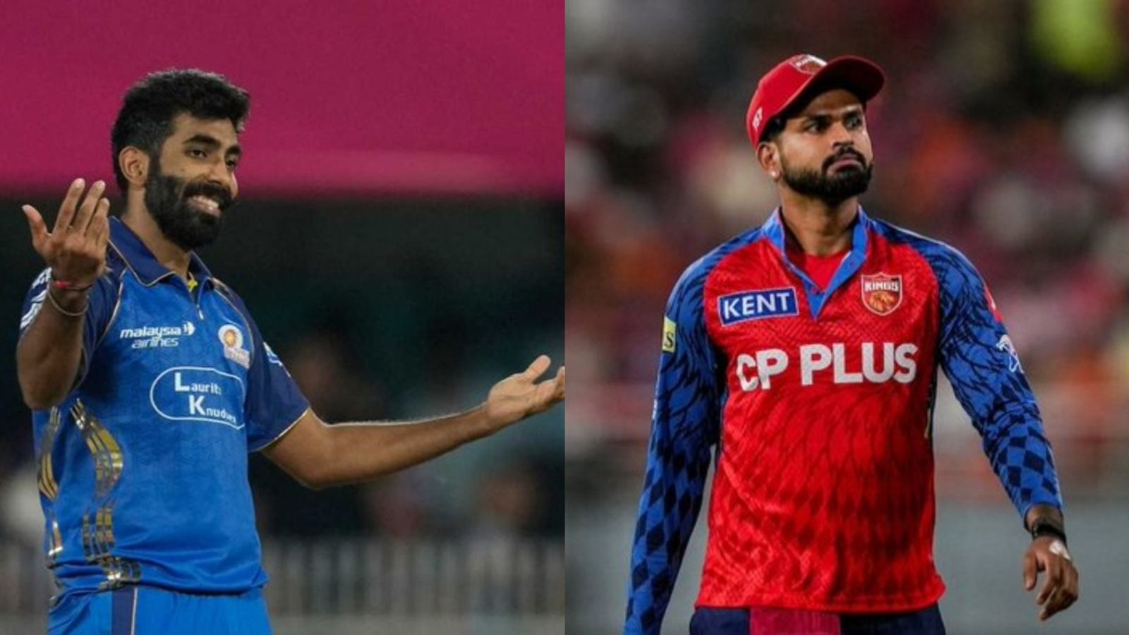 IPL 2026: Bumrah-led MI opt to bowl vs PBKS, reason behind Surya's absence disclosed; Playing XIs revealed MI's Jasprit Bumrah (L) and PBKS' Shreyas Iyer in frame. (X)