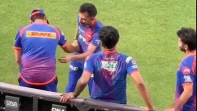 WATCH: Yuzvendra Chahal’s hilarious belly check leaves Rohit Sharma in splits ahead of PBKS vs MI game Yuzvendra Chahal with Rohit Sharma in this frame. (Screengrab)