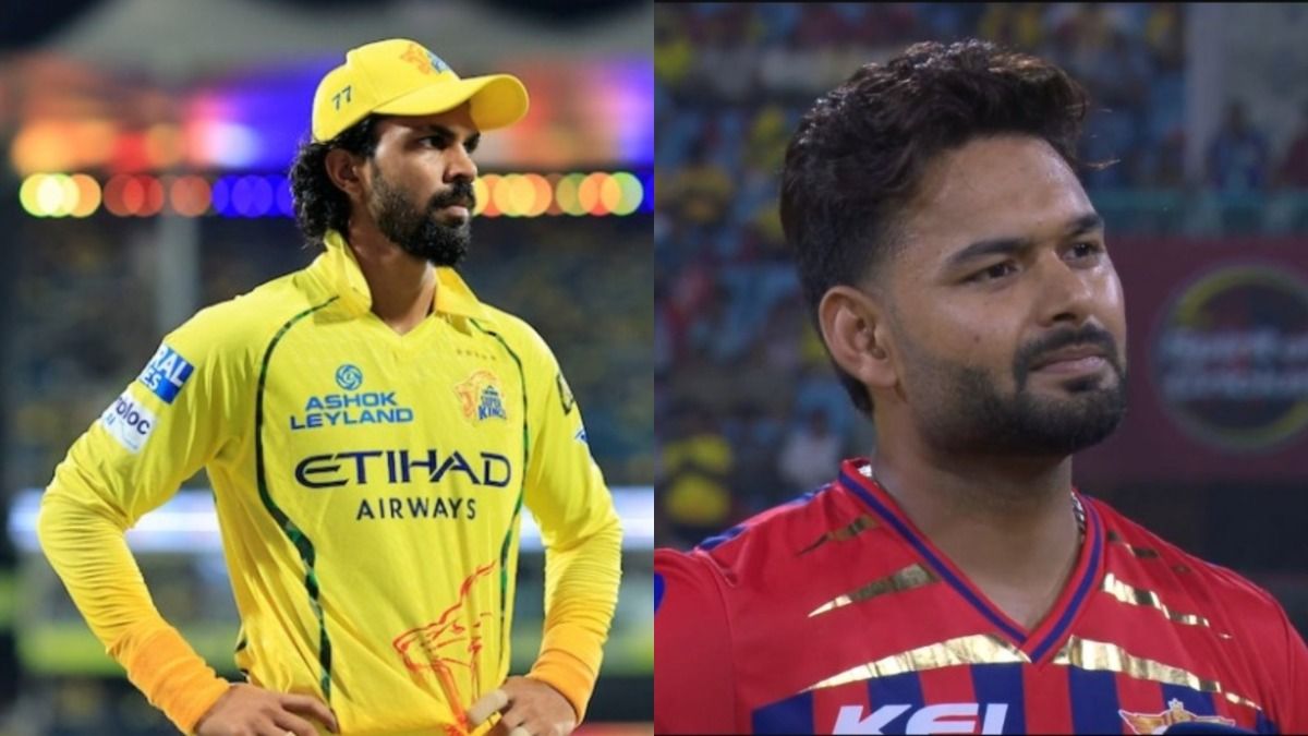 CSK captain Ruturaj Gaikwad (L) and LSG skipper Rishabh Pant in frame. (Screenshot) CSK captain Ruturaj Gaikwad (L) and LSG skipper Rishabh Pant in frame. (Screenshot)