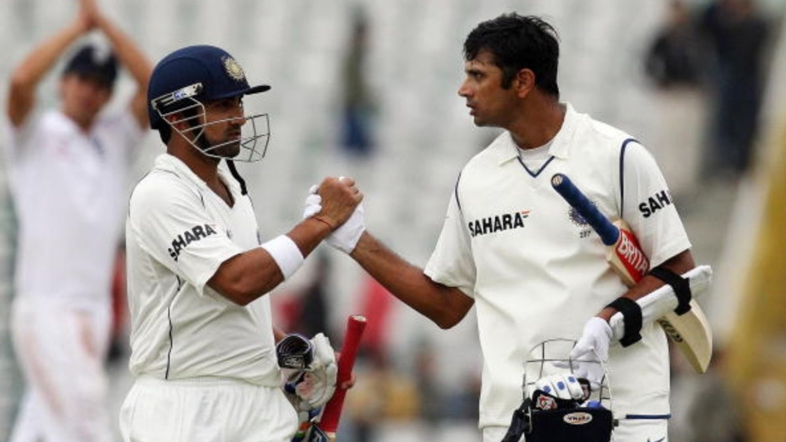 'Any sport needs its heroes': Rahul Dravid contradicts Gautam Gambhir's call for end to superstar culture Indian cricketers Rahul Dravid (R) congratulates Gautam Gambhir for his century after play was suspended due to bad light during the first day of the second Test against England at The PCA Stadium in Mohali on December 19, 2008.