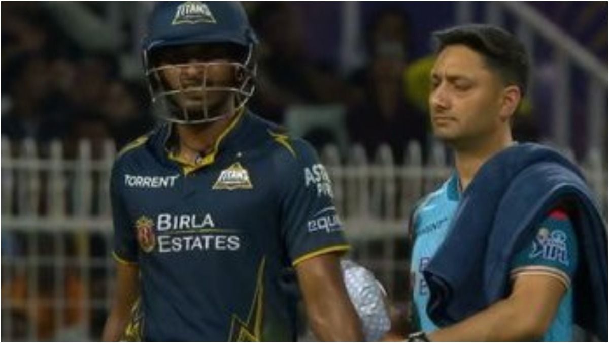GT's opener Sai Sudharsan in this frame. (Screenshot)
