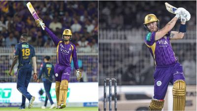IPL 2026: KKR snap GT's five-match winning streak with 29-run victory to keep playoff hopes alive KKR's Angkrish Raghuvanshi (L) and Finn Allen in frame. (X)