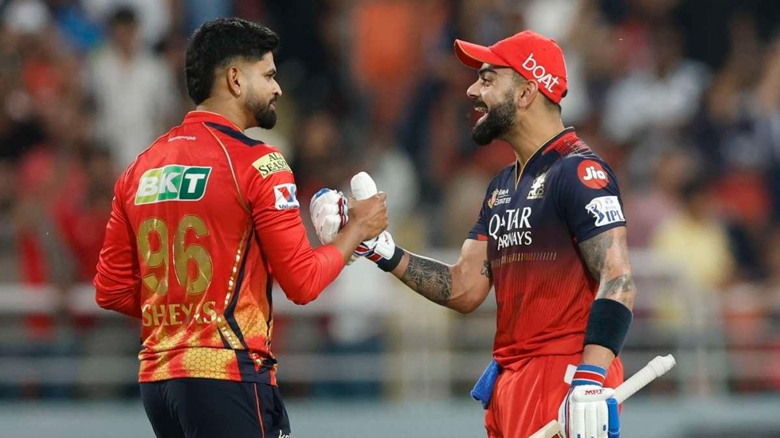 RCB mercilessly roast PBKS with epic social media post after storming into IPL 2026 playoffs PBKS' Shreyas Iyer (L) and RCB's Virat Kohli in this frame. (X)