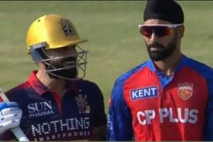 Watch: Virat Kohli trolls Harpreet Brar over fiery send-off to Jacob Bethell during PBKS vs RCB IPL 2026 clash SportsTak