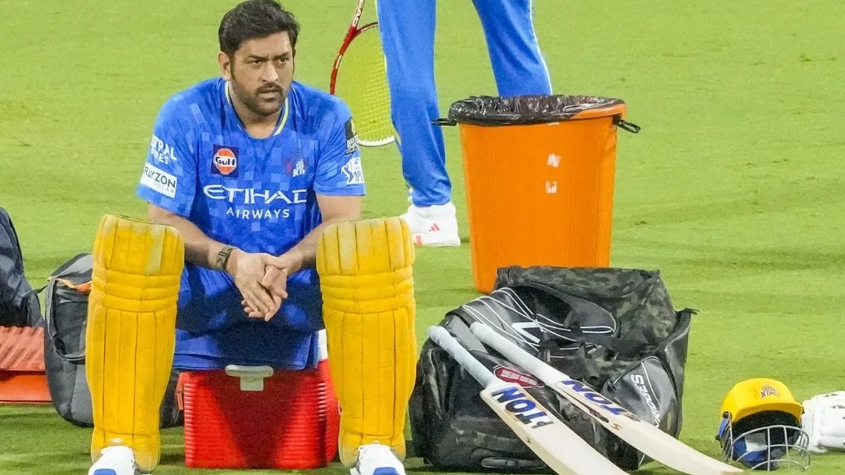 Mahendra Singh Dhoni in this frame. (X)