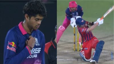 WATCH: Yash Raj Punja removes Josh Inglis with stunning delivery in RR vs LSG clash Yash Raj Punja and Josh Inglis in this frame. (Screengrab)