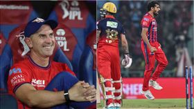 Justin Langer, Prince Yadav, Virat Kohli Justin Langer, Prince Yadav, Virat Kohli