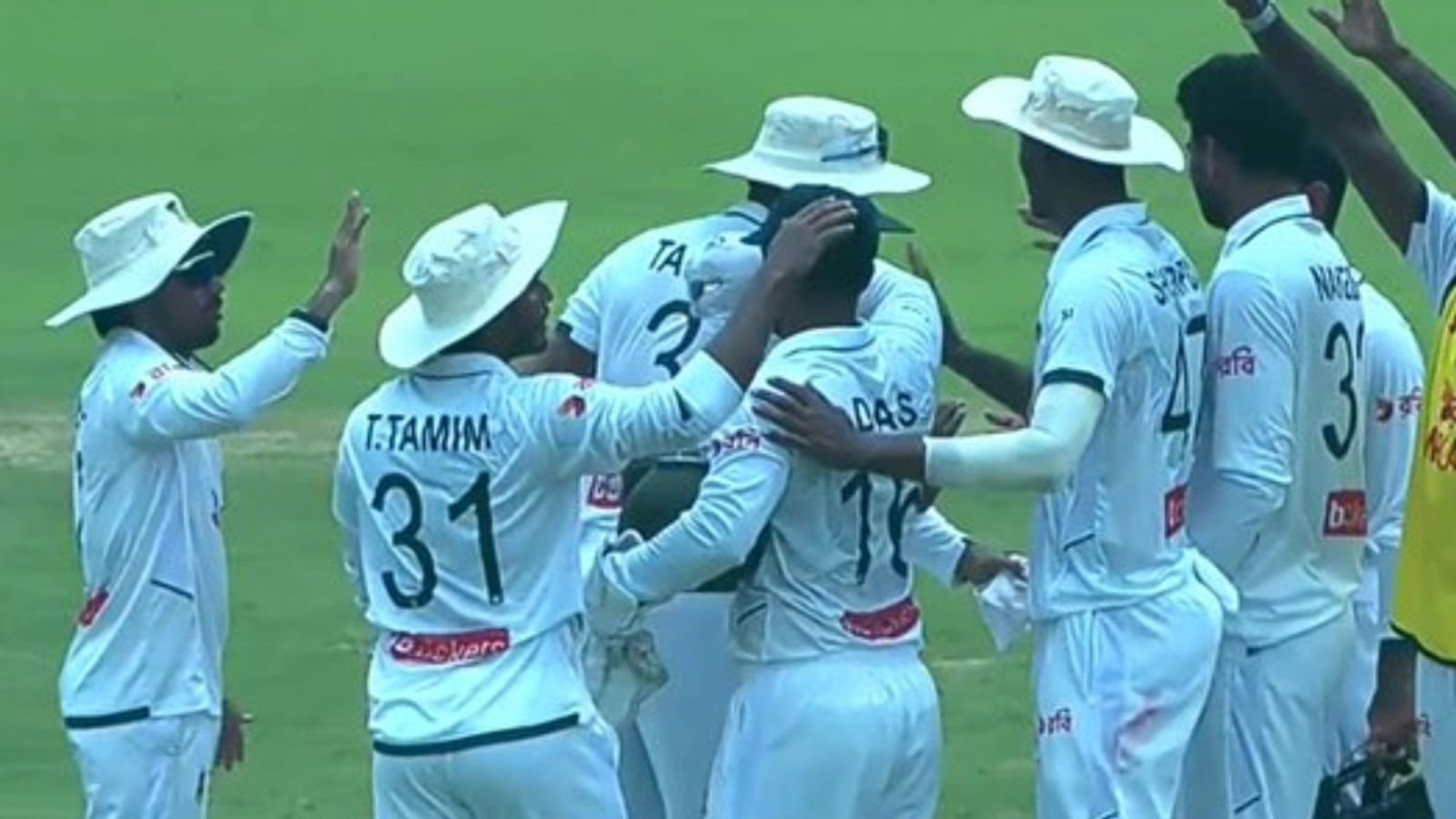 Bangladesh beat Pakistan by 78 runs to win Test series 2-0, Rizwan's gritty 94 in vain Bangladesh players celebrate after their 78-run win on Day 5 of the second Test against Pakistan on May 20 in Sylhet.