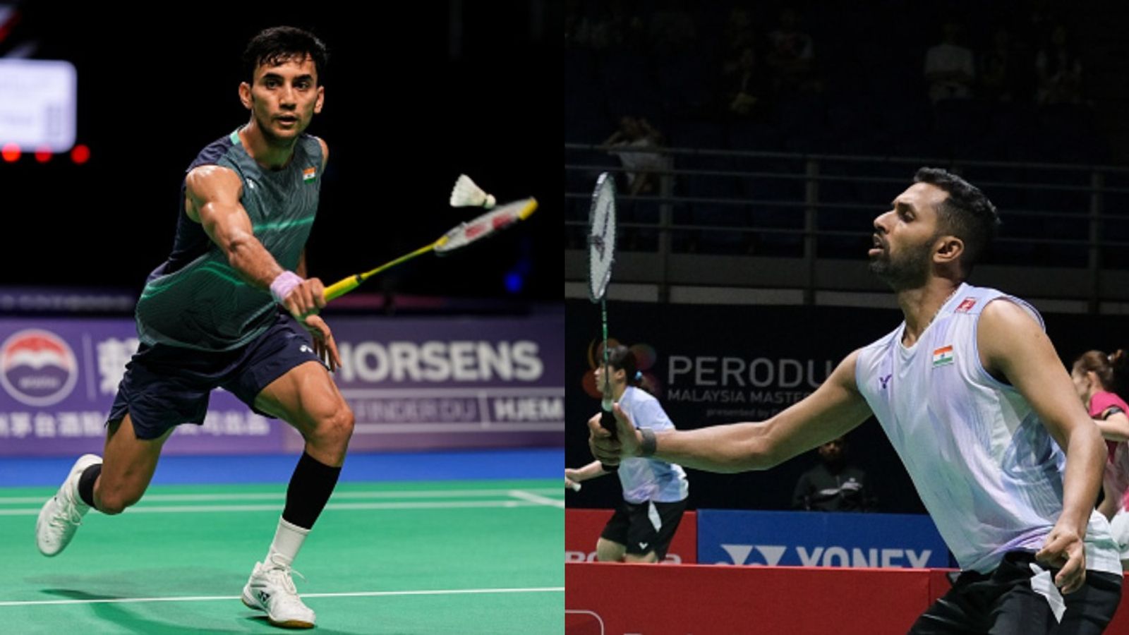 Malaysia Masters: Lakshya Sen, HS Prannoy knocked out; Malvika, Ashmita advance to 2nd round India's star shuttlers Lakshya Sen (L) and HS Prannoy in frame. (Getty)