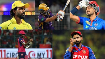 5 teams, 1 spot: What CSK, PBKS, RR, KKR and DC need to grab IPL 2026 playoff berth, know it all here Clockwise: CSK's Ruturaj Gaikwad, KKR's Ajinkya Rahane, DC's Axar Patel, PBKS' Shreyas Iyer and RR's Riyan Parag in this frame. (X)