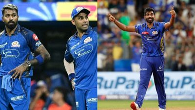 MI join Pune Warriors India in unique IPL captaincy club Hardik Pandya,Suryakumar Yadav and Jasprit Bumrah in this frame.(X)