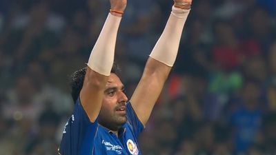 WATCH: Deepak Chahar mocks 'chit' celebration after removing Finn Allen in KKR vs MI clash Deepak Chahar in this frame. (Screengrab)