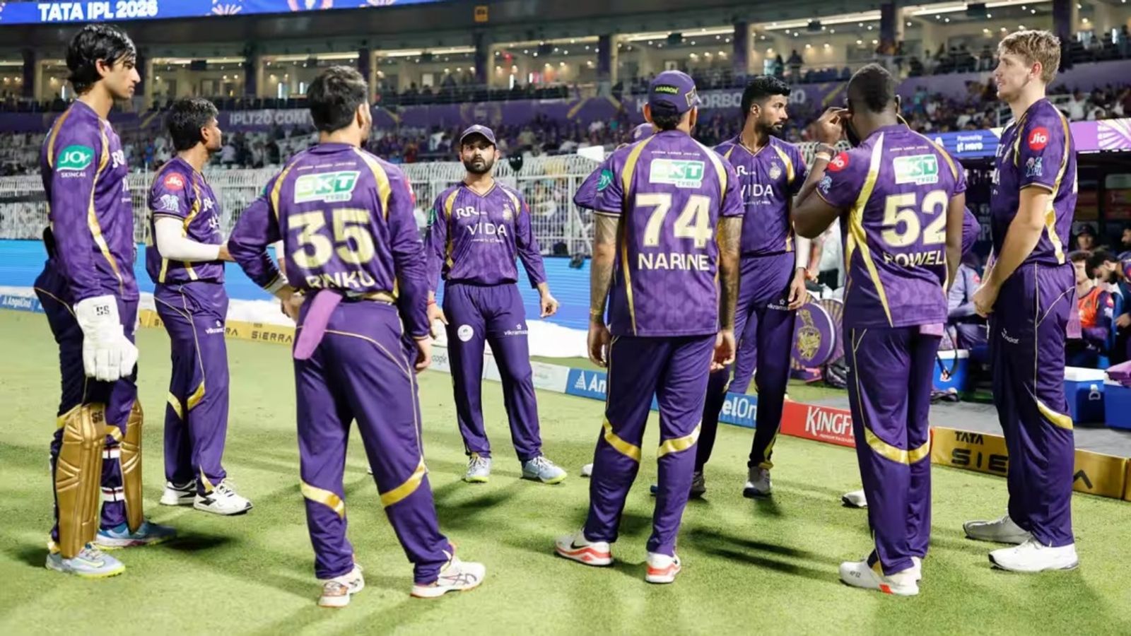 How KKR can qualify for IPL 2026 playoffs even if PBKS beat LSG on Saturday KKR captain Ajinkya Rahane talks to his teammates before the IPL 2026 game against Mumbai Indians at Eden Gardens, Kolkata, on May 20. (Photo Credit: BCCI)