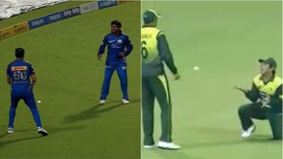Chahar, Minz recreate Pakistan's Ajmal-Malik hilarious dropped catch meme to leave Hardik frustrated; watch video Deepak Chahar, Robin Minz, Shoaib Malik, Saeed Ajmal
