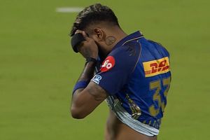 Hardik Pandya punished by BCCI for showing frustration after dropped catch and 2 fours vs KKR SportsTak