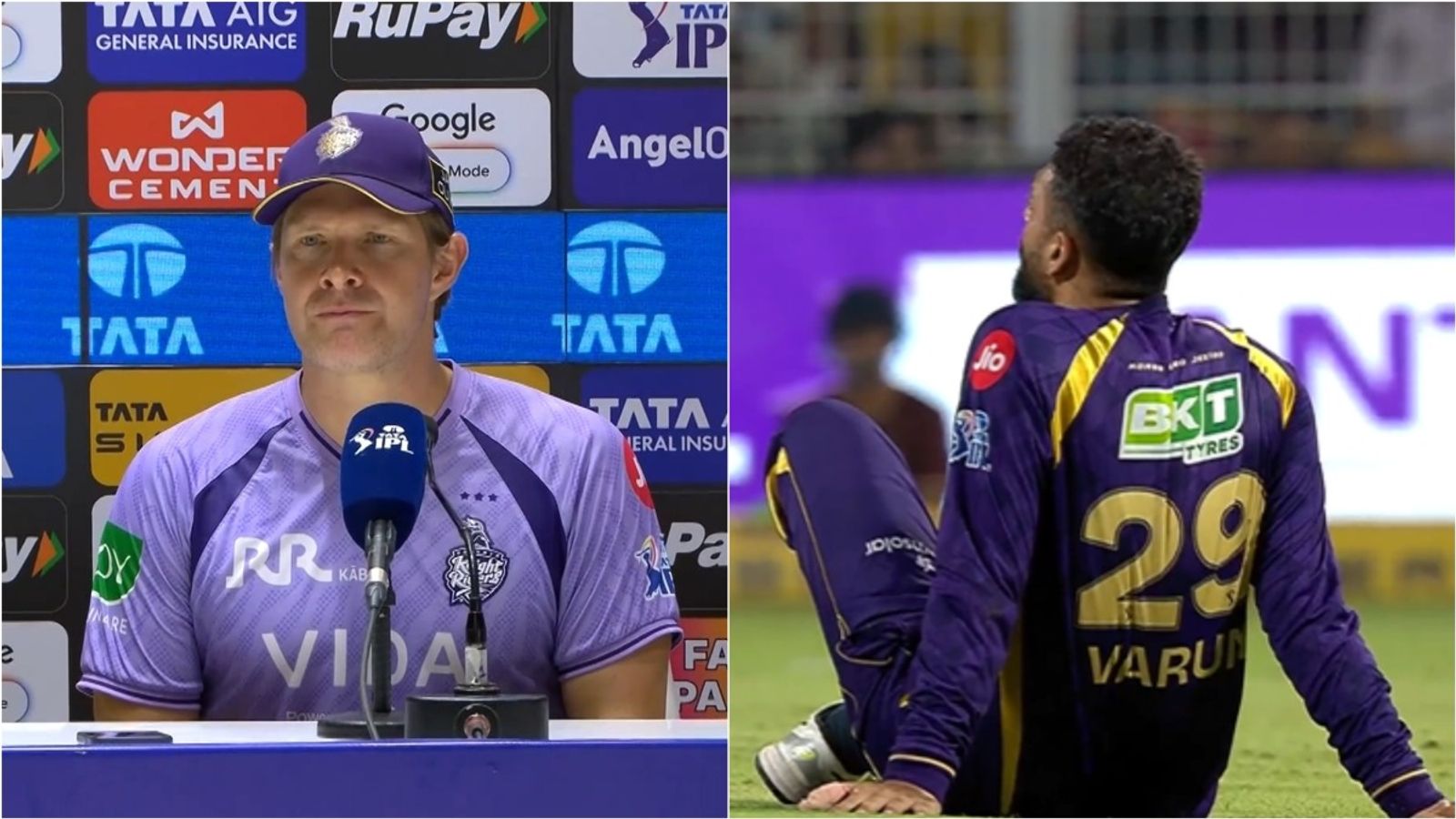 'Not exactly sure of where is on rehab journey': Shane Watson says injured Varun Chakaravarthy was desperate to play despite pain in KKR vs MI KKR assistant coach Shane Watson talks about Varun Chakaravarthy's injury during post-match press conference.