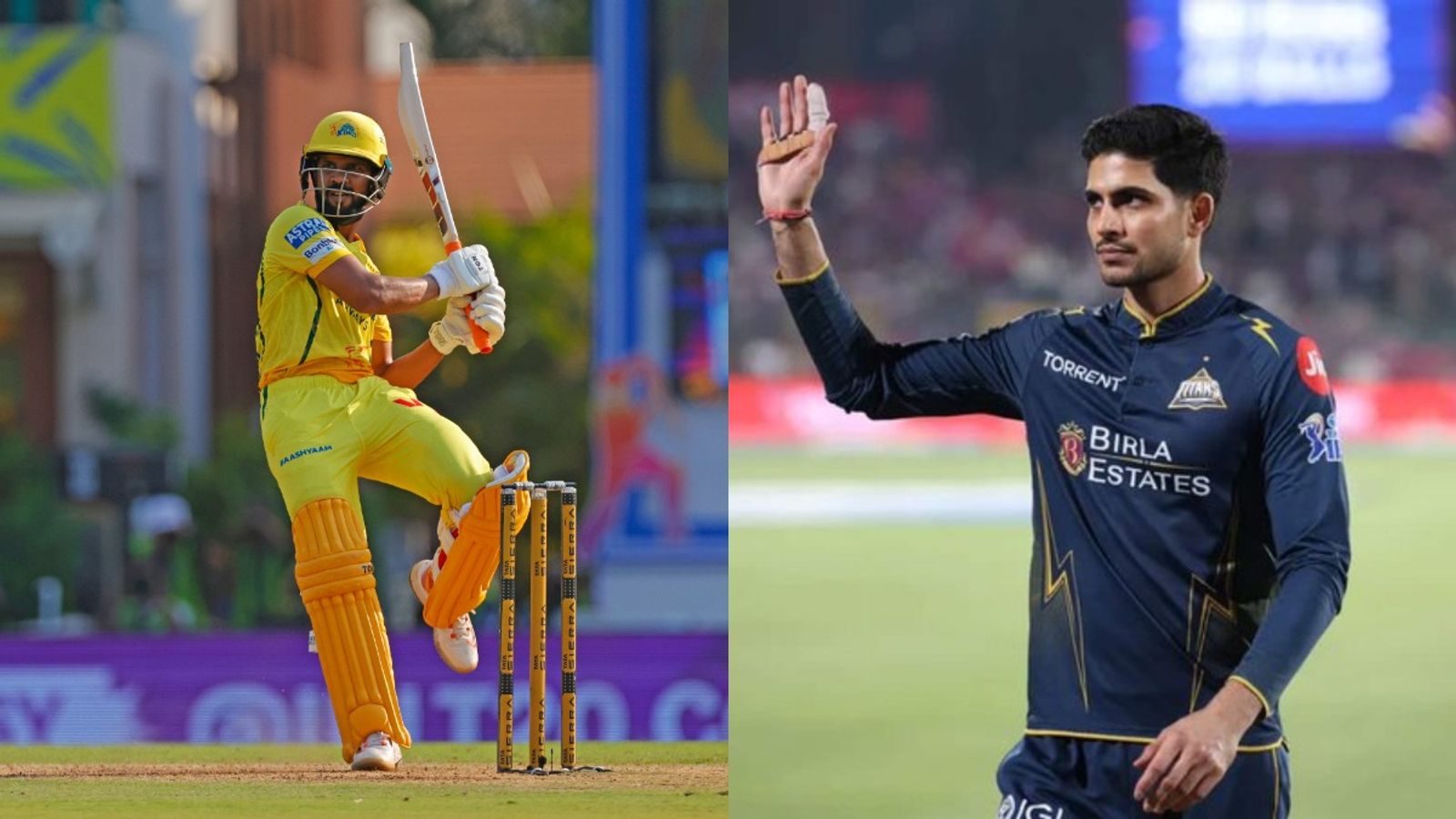IPL 2026: CSK decide to bowl against GT with 2 big changes in do-or-die clash; Playing XIs revealed CSK's Ruturaj Gaikwad (L) and GT's Shubman Gill in frame. (IPL)