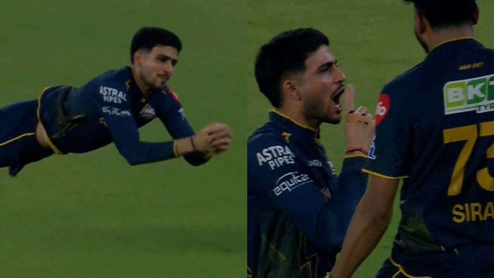 WATCH: Shubman Gill hushes roaring CSK fans with brilliant grab To remove Shivam Dube Shubman Gill in this frame. (Screengrab)