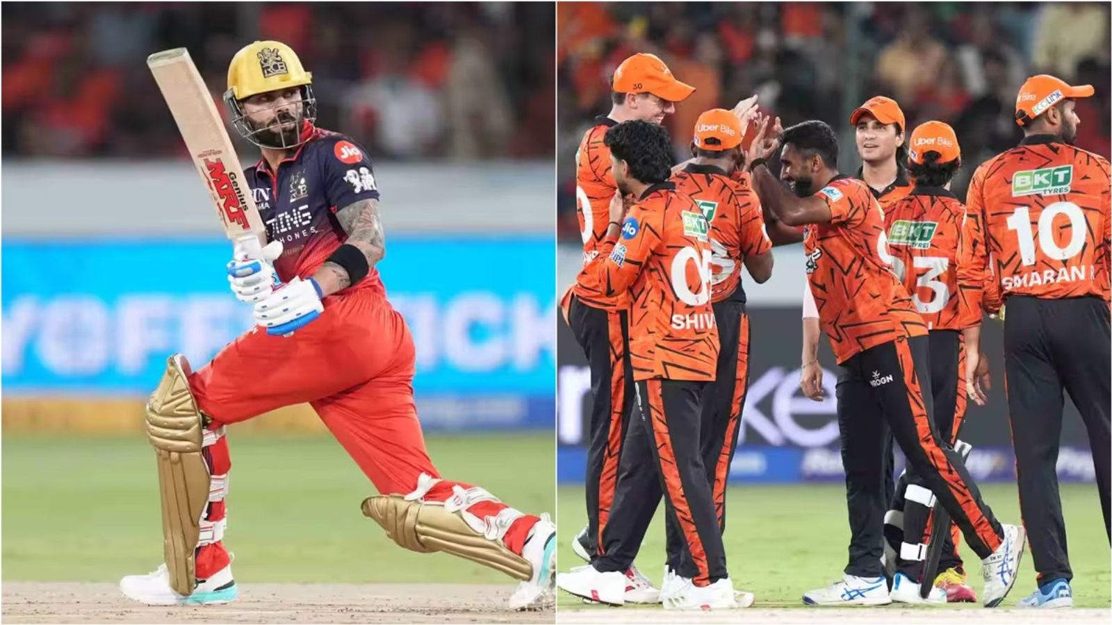 IPL 2026: RCB finish on top to secure Qualifier 1 entry despite 55-run loss to SRH in last league game RCB's Virat Kohli (L) and SRH players in this frame. (IPL)