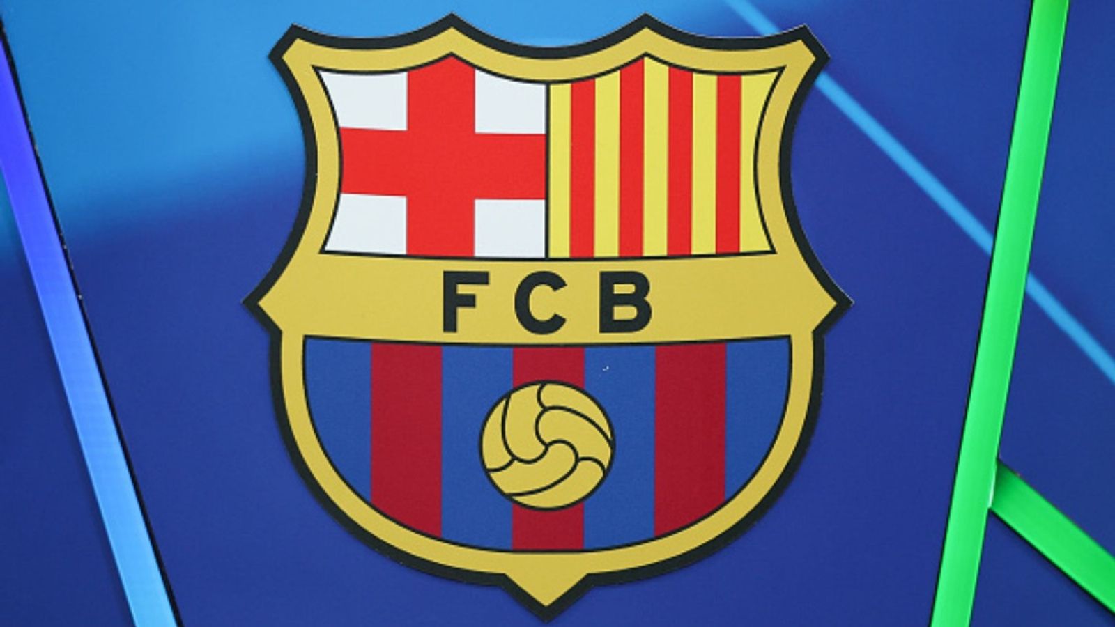 Barcelona legend SHOCKS football world with surprise first coaching job in Dubai FC Barcelona logo in the frame (Image via Getty)